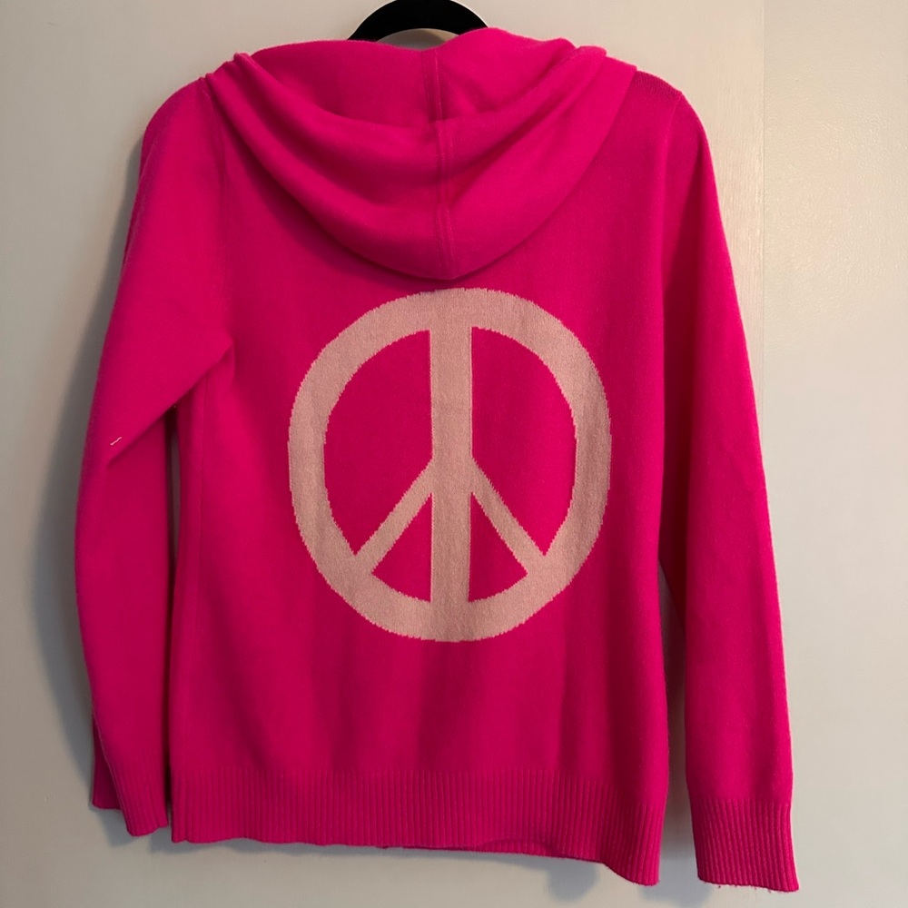 Letarte Luxe Maui Hawaii 100 % cashmere Peace Hoodie